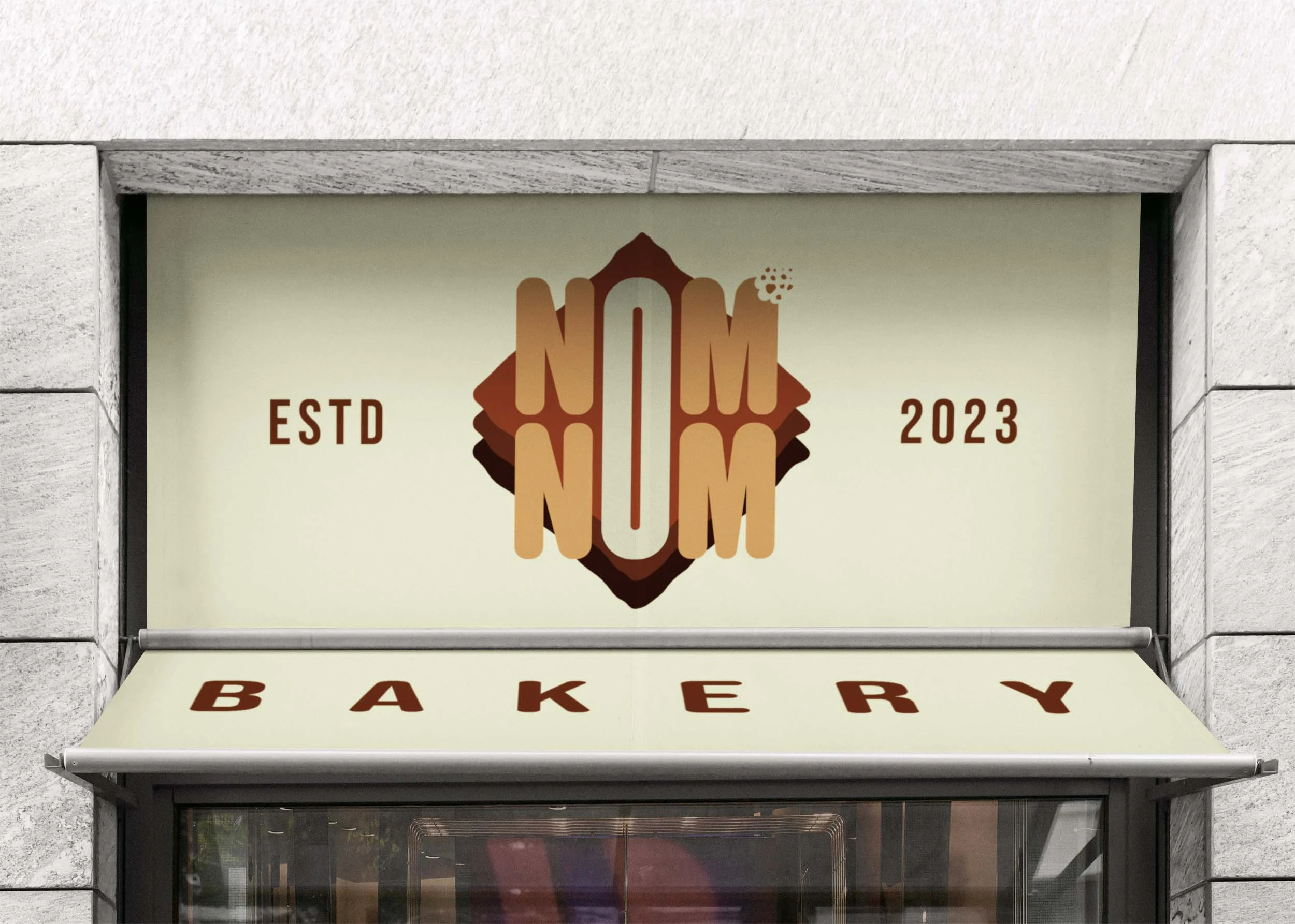 NOM NOM BAKERY LOGO DESIGN